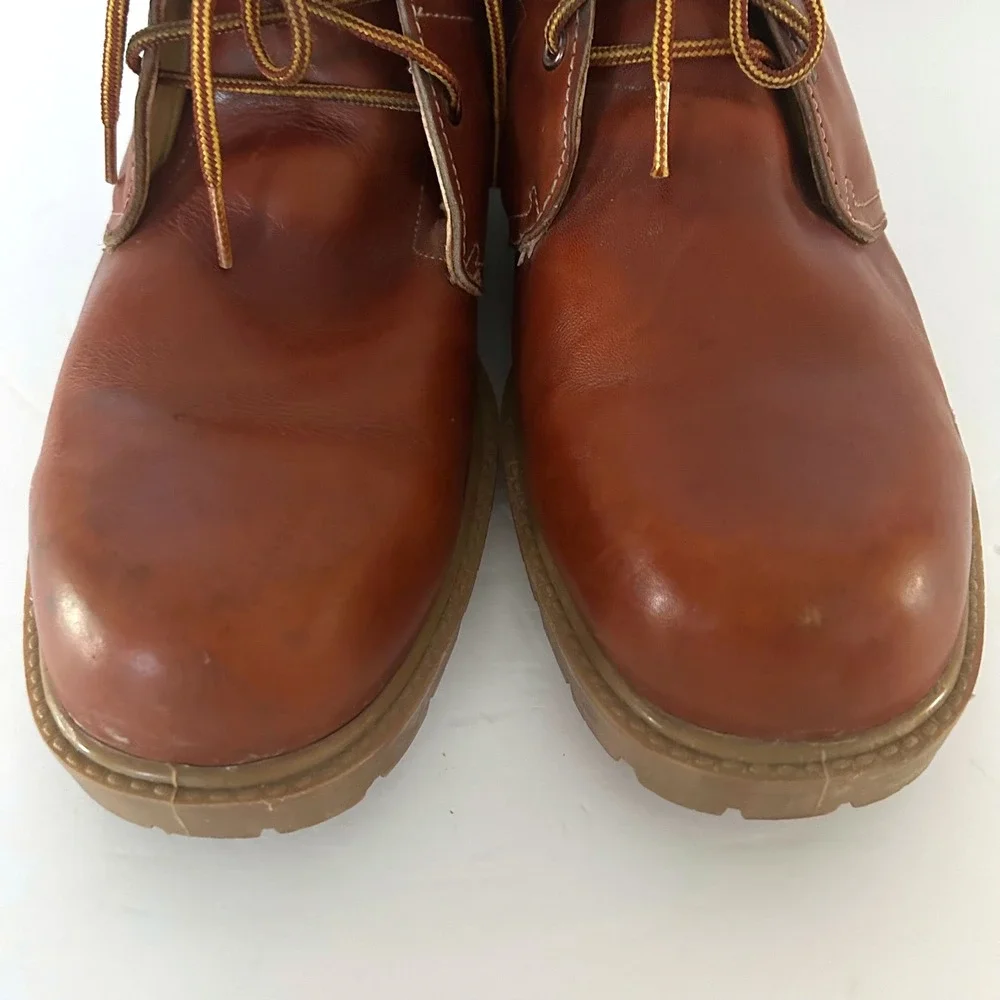 VTG Weinbrenner Leather Chukka Boots Mens 13 W Brown Hiking Boy Scout Lug USA